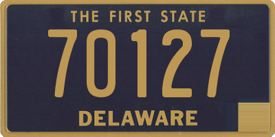 DE license plate 70127