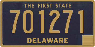 DE license plate 701271