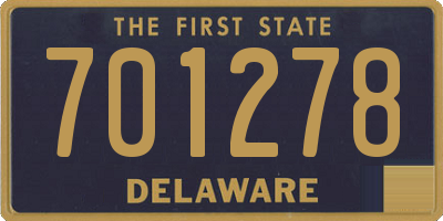 DE license plate 701278