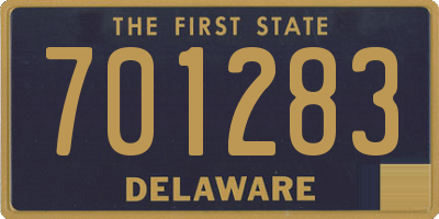 DE license plate 701283