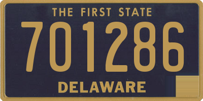 DE license plate 701286