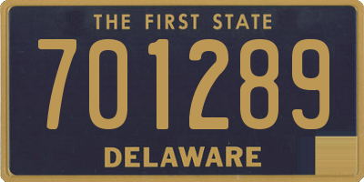 DE license plate 701289