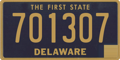 DE license plate 701307