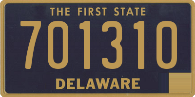 DE license plate 701310