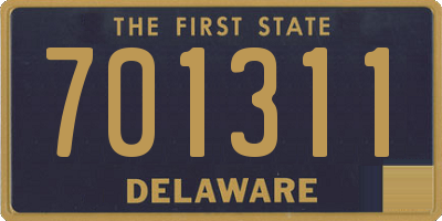 DE license plate 701311