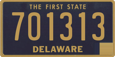 DE license plate 701313