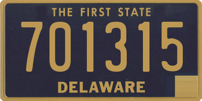 DE license plate 701315