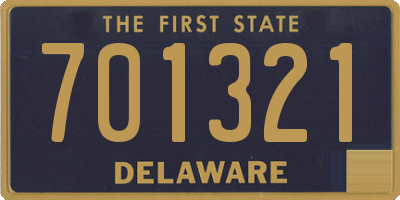 DE license plate 701321