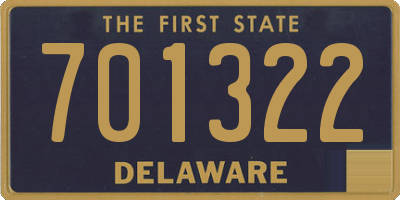 DE license plate 701322
