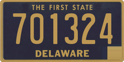DE license plate 701324