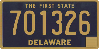DE license plate 701326
