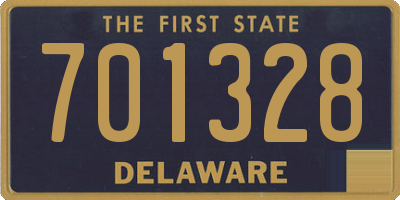 DE license plate 701328