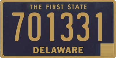 DE license plate 701331