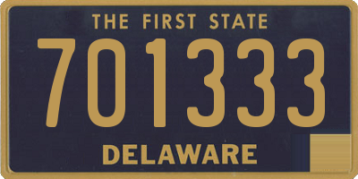 DE license plate 701333
