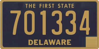 DE license plate 701334