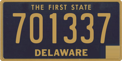 DE license plate 701337