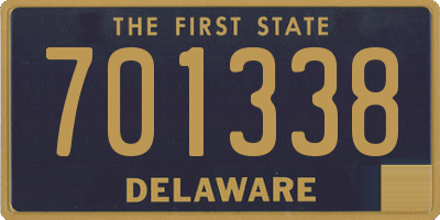 DE license plate 701338