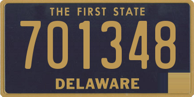 DE license plate 701348