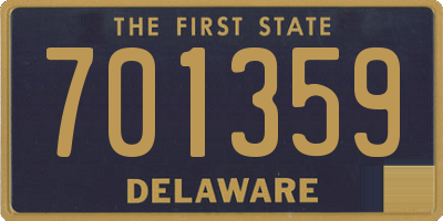 DE license plate 701359