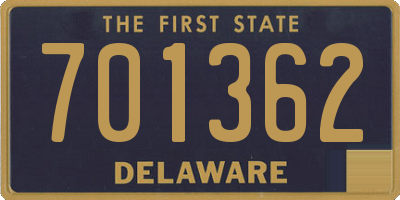 DE license plate 701362