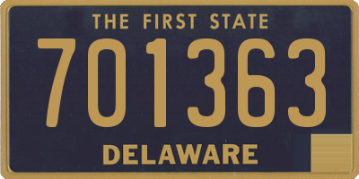 DE license plate 701363