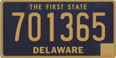 DE license plate 701365