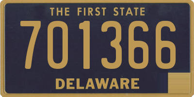 DE license plate 701366