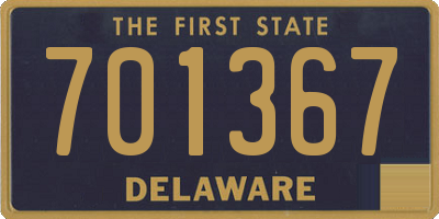 DE license plate 701367