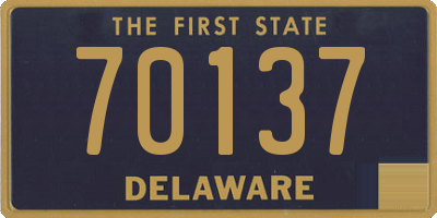 DE license plate 70137
