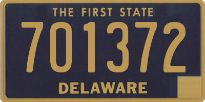 DE license plate 701372