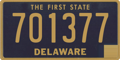 DE license plate 701377