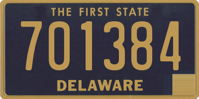 DE license plate 701384