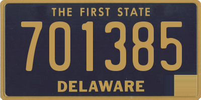 DE license plate 701385