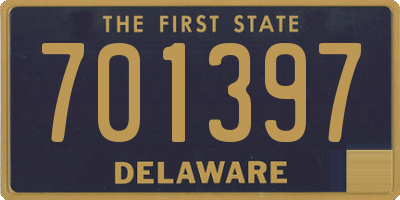 DE license plate 701397