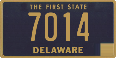 DE license plate 7014