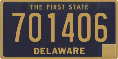 DE license plate 701406
