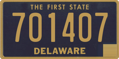 DE license plate 701407