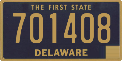 DE license plate 701408