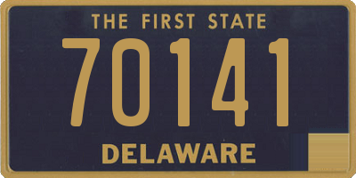 DE license plate 70141