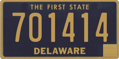 DE license plate 701414