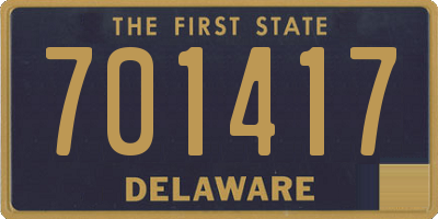DE license plate 701417