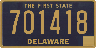 DE license plate 701418