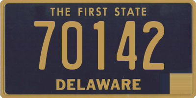 DE license plate 70142