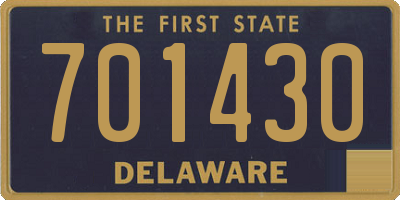 DE license plate 701430
