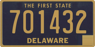 DE license plate 701432