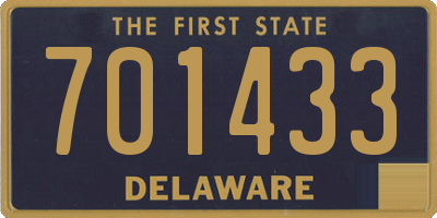 DE license plate 701433