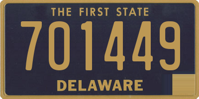 DE license plate 701449