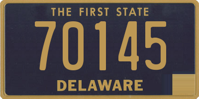 DE license plate 70145