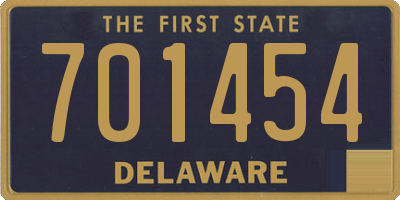 DE license plate 701454