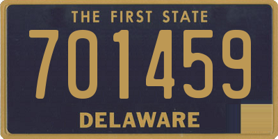 DE license plate 701459
